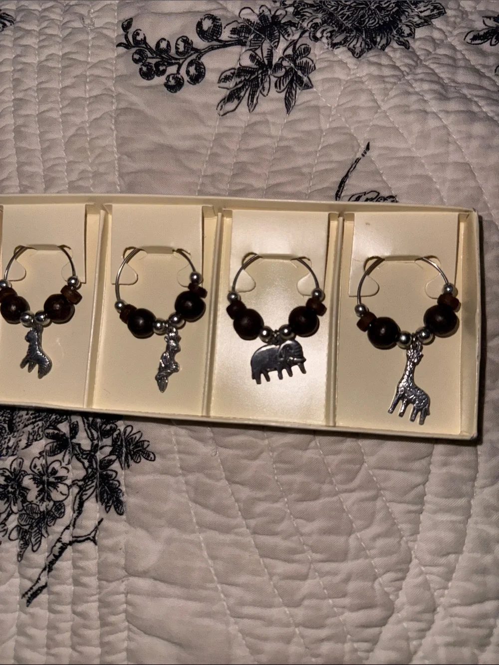 Pier 1 imports Wine Charms set of 6 animals jungle safari